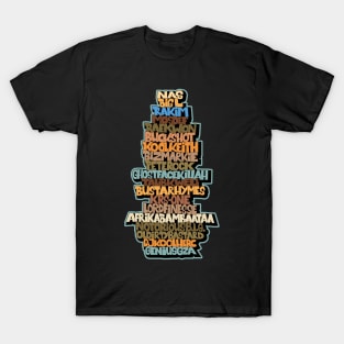 Rap Legends. Funky Design. Hip hop Allstars 90´s. T-Shirt